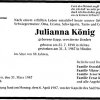 Kapp Julianna 1898-1987 Todesanzeige